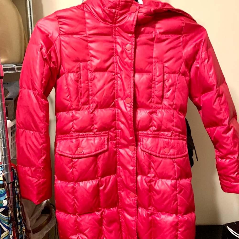 GAP KIDS-GIRLS Dark Pink PUFFER JACKET